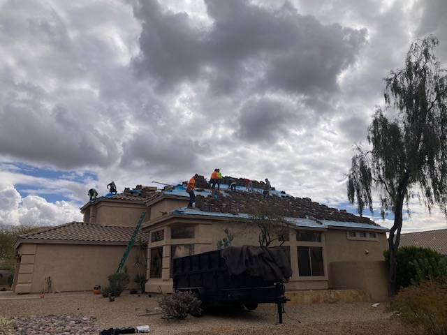 Desert Shield Roofing crew at work